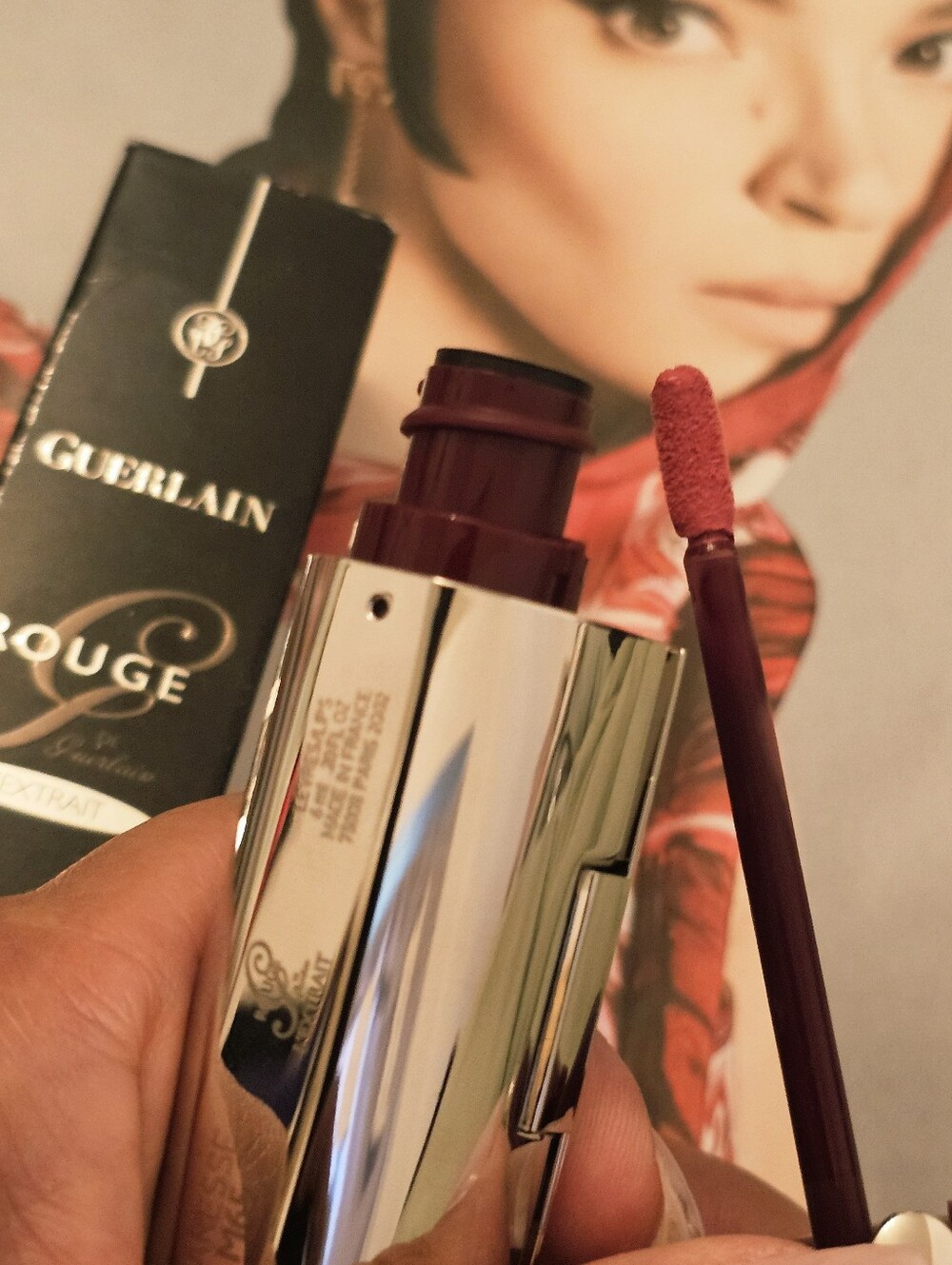 Guerlain Rouge G L'Extrait lipstick case With built-in double mirror M65 Paresse